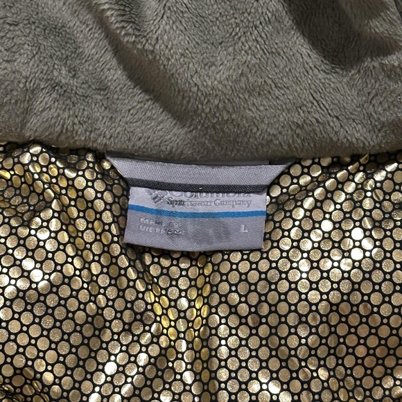 Columbia Jacket Womens Large Green Hooded Quilted Puffer Full Zip Thermal Coat - Picture 7 of 10